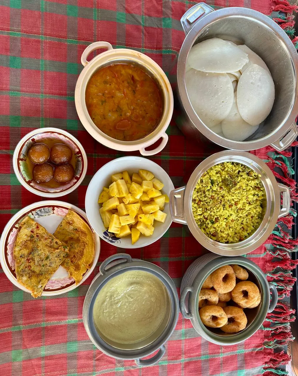 South Indian Breakfast Platter